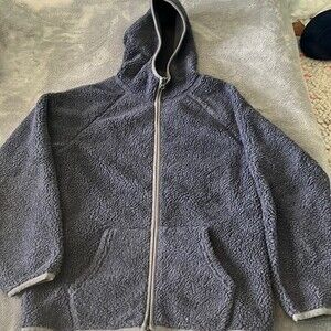 Old Navy Boys Zip Up Fleece Hoodie Blue Size XL Lightly Worn